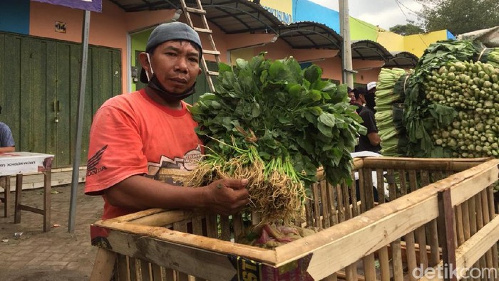 viral pedagang buang sayur