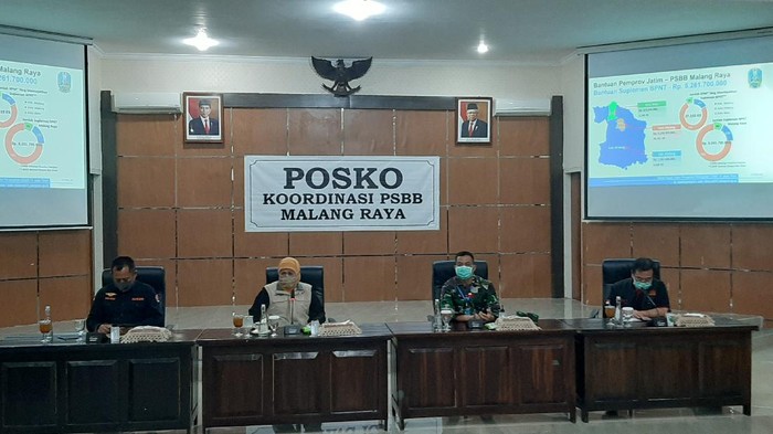 khofifah jelang persiapan psbb malang raya