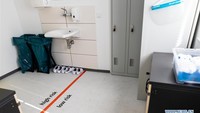 Stasiun karantina COVID-19 khusus ‘gelandangan’ yang tak punya rumah ini mulai digunakan di Berlin pada pekan lalu. Foto: Dok. Xinhuanet
