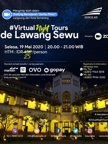 Virtual night tour Lawang Sewu