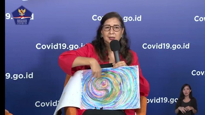Maria Penyintas Corona (Screenshot YouTube BNPB)