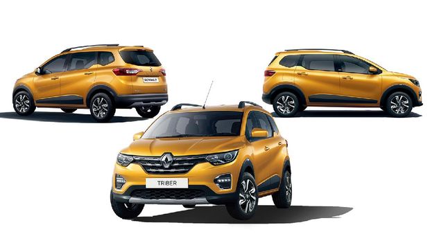 Renault Triber yang dijual di Indonesia, menggunakan pelek berbeda dari model yang diperkenalkan pada 2019.