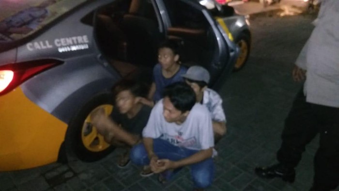 4 Remaja pelaku tawuran di Makassar diamankan polisi (dok. Istimewa).