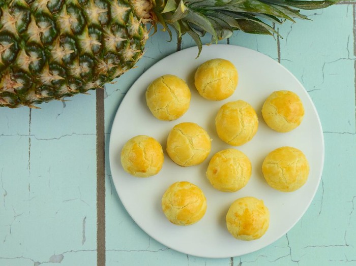1149552394 Indonesian pineapple tart cookies or Nastar served to celebrate Idul Fitri or Lebaran or Eid Mubarak