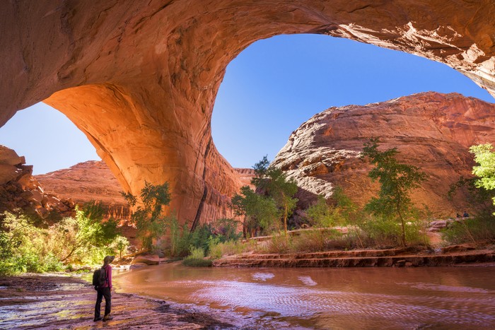 Lengkungan Arch di Taman Nasional Arches, Utah, Amerika Serikat