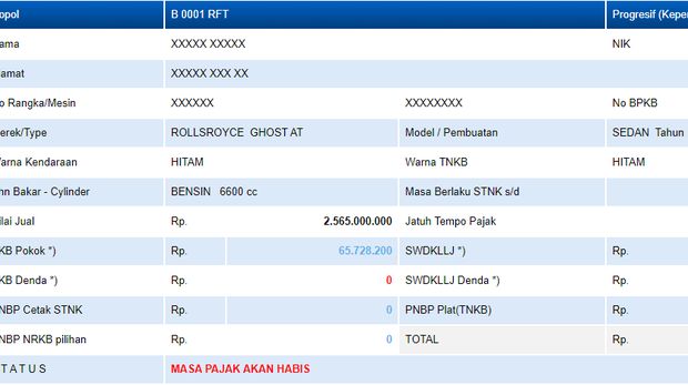 Pajak Rolls-Royce lansiran tahun 2011