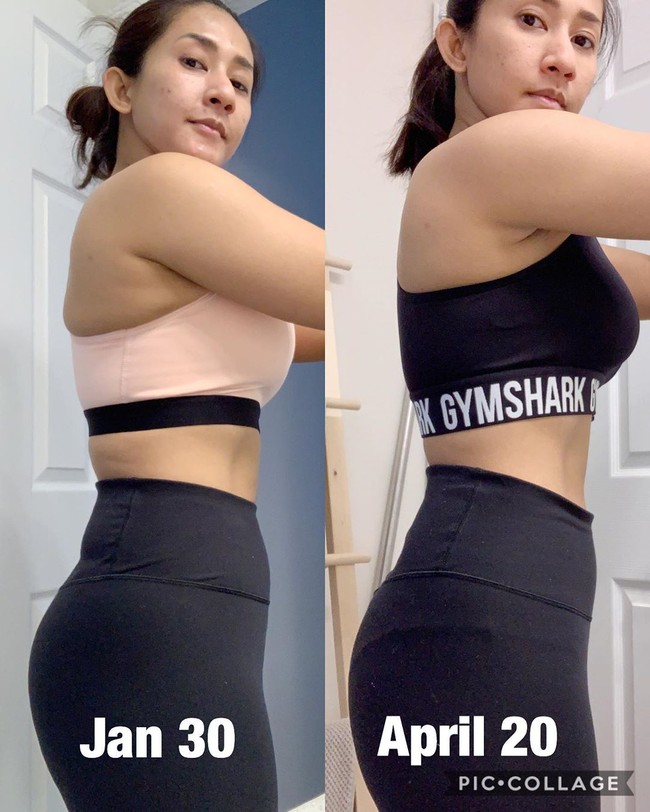Seperti ini perubahan bentuk tubuh Cut Memey yang ia unggah di akun pribadinya. Memey memperlihatkan before after penampilan yang difotonya di dua waktu berbeda yaitu 30 Januari 2020 dan 20 April 2020. Dalam tia bulan, lingkar pinggangnya semakin mengecil. Membuat kemajuan kecil lainnya. Akankah saya berhenti??!! Tentu saja tidak, berhenti bukanlah pilihan 🏻🤪, kata Memey di akun Instagramnya.  Foto: instagram @cutmemey
