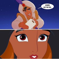 Jika sebelumnya kamu akan mendengar lagu A Whole New World yang dinyanyikan oleh Aladdin dan Jasmine, maka kali ini di tengah pandemi, lagunya akan berubah menjadi A Whole New Roll. Tahu kan kalau tisu toilet sekarang jadi berharga? Foto: Instagram @aldoarts