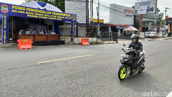 Posko pemantauan arus mudik di Ciamis