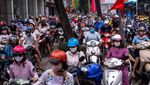 Lockdown Usai, Warga Hanoi Tumpah Ruah