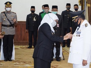 Akhirnya Gubenur Jatim Lantik Santoso Jadi Wali Kota Blitar
