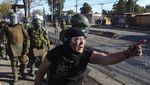 Demo Tuntut Bantuan Makanan Berakhir Bentrok di Chile