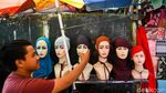 Belanja Lebaran di Pasar Tanah Abang Juga Ramai