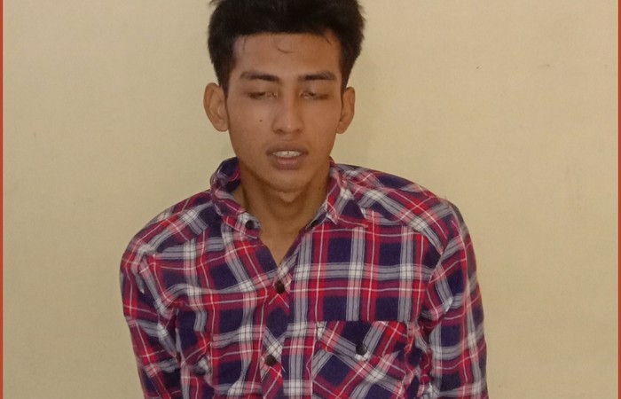 Harun saat diamankan polisi (dok. Istimewa)