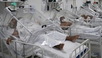 Jumlah kasus infeksi virus Corona (COVID-19) di Brasil mengalami kenaikan signifikan ke angka 254 ribu kasus. AP Photo/Felipe Dana.