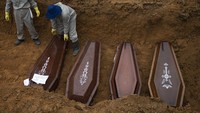  Dengan angka tersebut, Brasil tercatat menjadi negara ketiga dengan total kasus virus Corona terbanyak di dunia. Brasil ada di bawah AS dengan total 1.5 juta kasus dan Rusia dengan total 290 ribu kasus. AP Photo/Yesica Fisch.