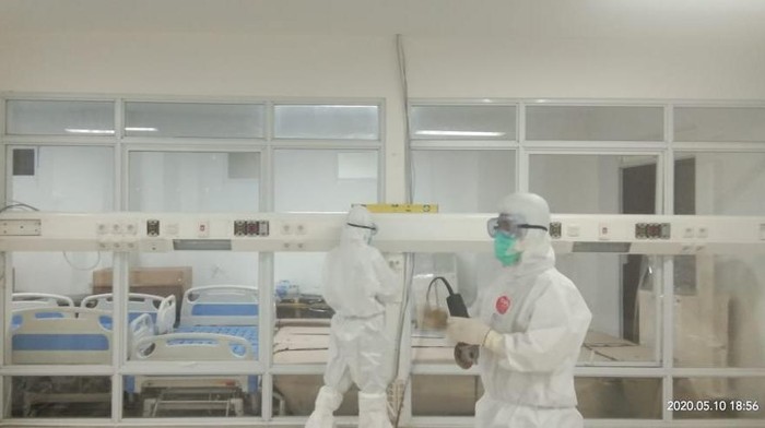 Progres pembangunan Rumah Sakit Darurat (RSD) Wisma Atlet Kemayoran Tahap 2 terus dikebut.