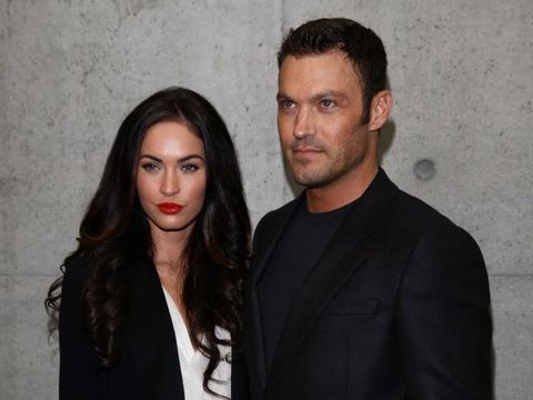 MILAN, ITALY - SEPTEMBER 25:  Megan Fox and Brian Austin Green attend the Emporio Armani Womenswear Spring/Summer 2011 fashion show during Milan Fashion Week on September 25, 2010 in Milan, Italy.  (Photo by Vittorio Zunino Celotto/Getty Images)