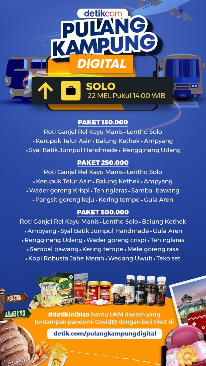 Oleh-oleh yang bisa didapatkan di pulang kampung digital