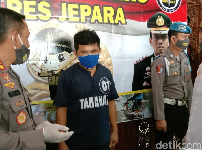 Jumpa pers pembunuhan Sintya di Polres Jepara, Rabu (20/5/2020).