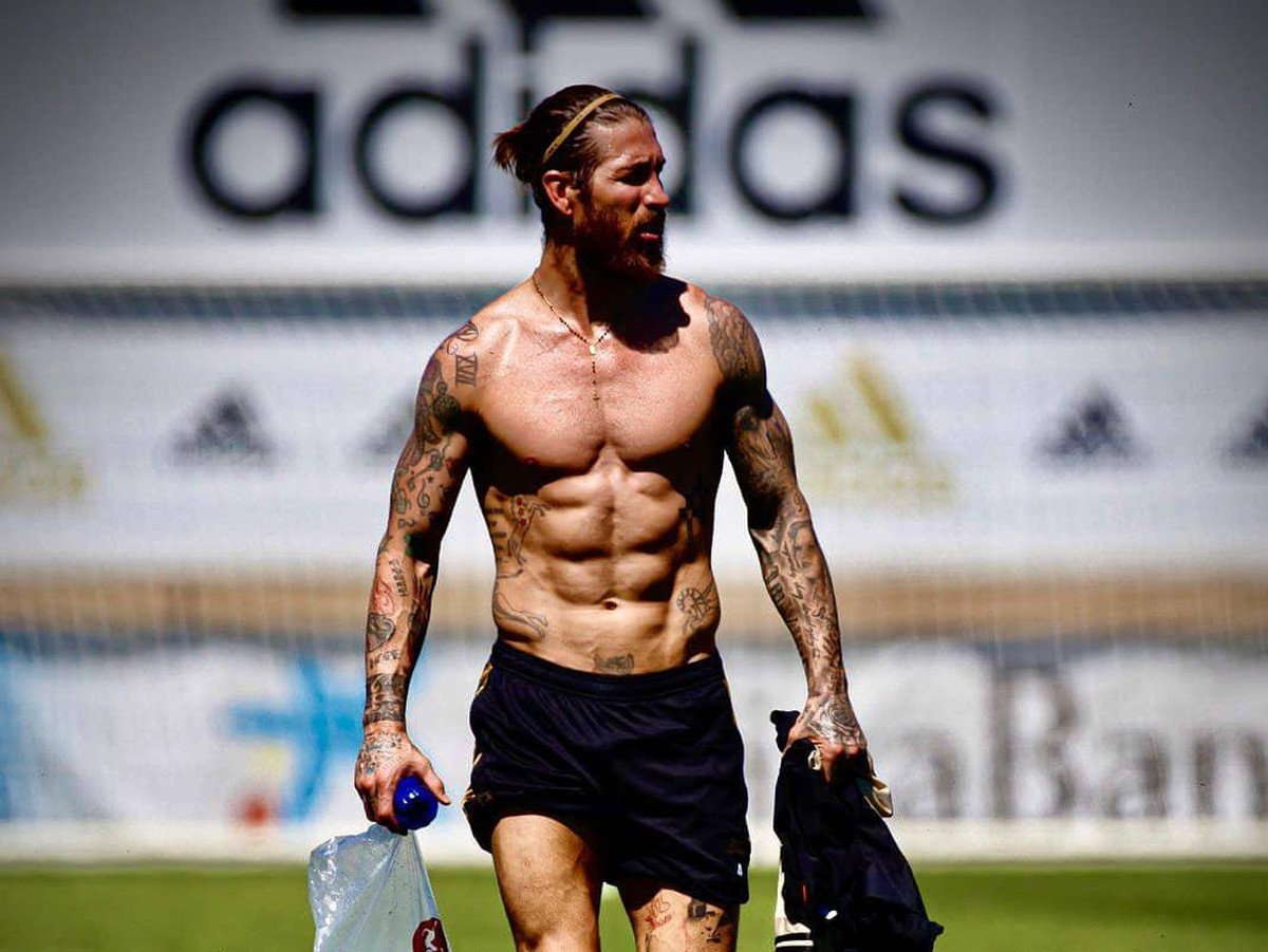 Sergio Ramos Pamer Sixpack (Instagram/sergioramos)