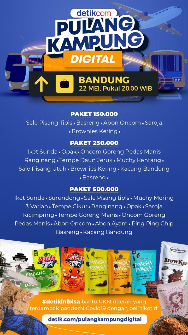 Oleh-oleh yang bisa didapatkan di pulang kampung digital