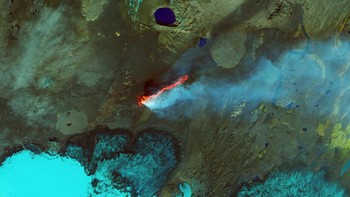 Lava di North Atlantic, Islandia. Foto: NASA Earth Observatory