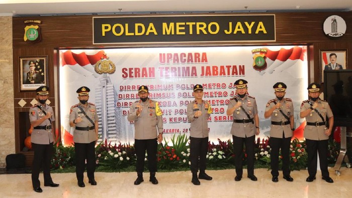 Polda Metro Gelar Sertijab 5 Pejabat Teras dengan Protokol COVID-19