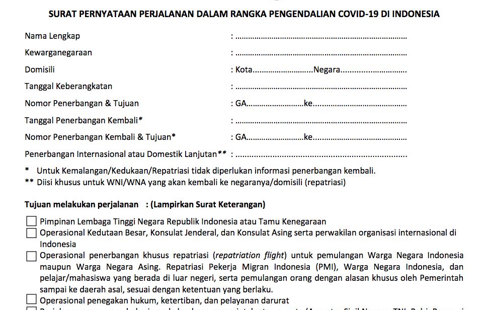 Ini Nih, Surat yang Perlu Disiapkan Agar Bisa Terbang dengan Mulus