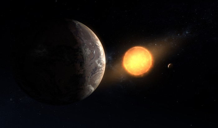 Lembaga Antariksa Amerika Serikat (NASA) telah menemukan exoplanet yang mengorbit di satu bintang tunggal seperti di tata surya tempat manusia hidup. Planet berbatu tersebut dapat mendukung keberadaan air cair dan NASA mengatakan planet ini sangat mirip dengan Bumi.