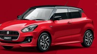 Dari segi desain, perubahan paling jelas ada di bagian grille. Grille Suzuki Swift facelift memiliki ukuran dan bentuk yang sama, namun aksen plastik pada bagian tengah dikurangi, sehingga menjadi strip tipis yang beraksen krom.(Foto: Suzuki)