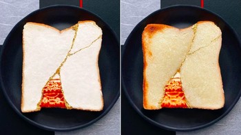 Saat menciptakan karya seni di atas rotinya, Manami fokus pada tampilan maupun rasa. Foto: Instagram @sasamana1204 via Brainberries