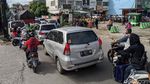 Masa PSBB, Kemacetan Terlihat di Depan Pasar Ceger Tangsel