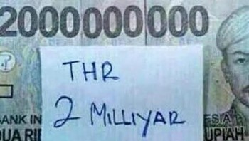 THR dengan jumlah fantastis! Foto: Internet