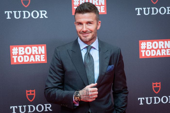 David Beckham David Beckham dan rekan-rekan setimnya