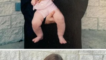 Fotoku saat wisuda menggendong anak gadis kecil di tahun 2020. Kini tahun 2020 aku memeluknya saat ia wisuda, (Foto: Brightside)