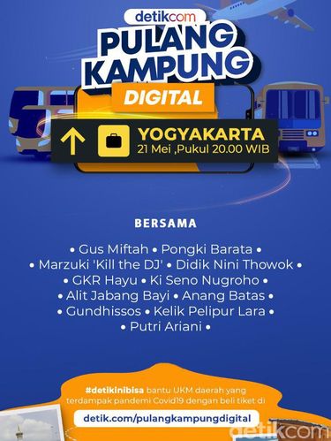 Pulang Kampung Digital ke Yogyakarta, Kamis (21/5/2020).
