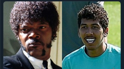 Foto: Wow! Firmino Mirip Samuel L. Jackson dan Lionel Richie
