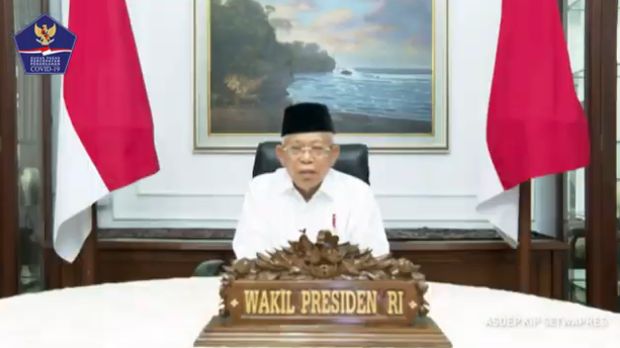 Wakil Presiden RI, Ma'ruf Amin (Youtube BNPB Indonesia)
