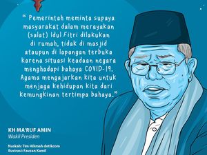 Wapres: Negara Lagi Hadapi Bahaya COVID-19, Sholat Id di Rumah Saja