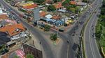 Penampakan Sepinya Simpang Jomin dari Udara