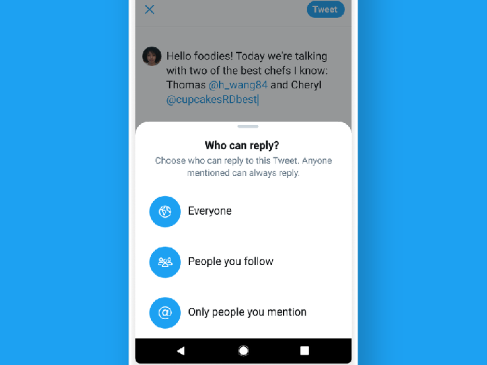 Fitur baru Twitter batasi balasan cuitan