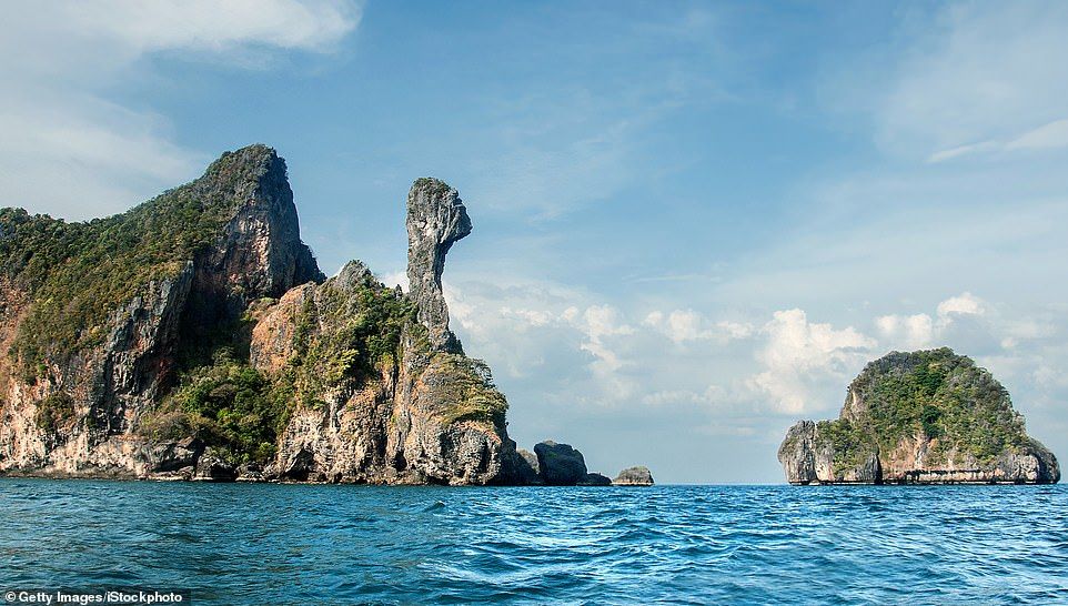 Pulau di Krabi, Thailand.