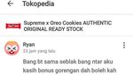 Celoteh Penjual Oreo Supreme dengan Calon Pembeli Ini Bikin Ngakak