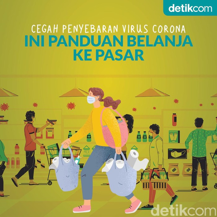 Tips Aman Belanja ke Pasar Saat Pandemi Corona