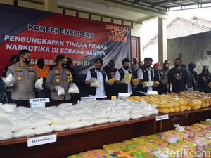 WNA Pemilik Sabu 821 Kg di Serang Diintai Polisi Sejak Tahun Lalu
