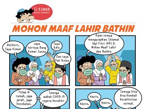 Selamat Idul Fitri 1441 H Mohon Maaf Lahir Bathin, Komar dkk Pamit