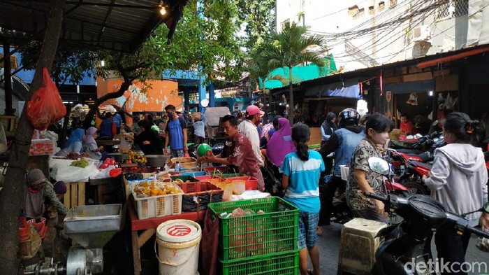 Kondisi Pasar Palmerah Jakarta jelang Lebaran