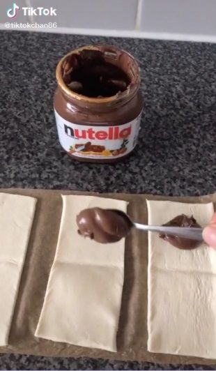 Resep puff pastry Nutella