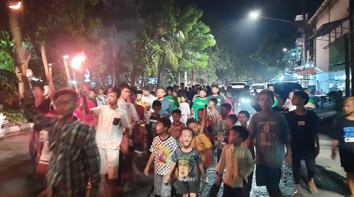 malam takbiran di kawasan ampel surabaya